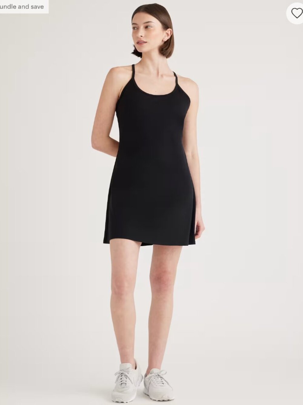 Quince Black Ultra-Form Active Dress XS